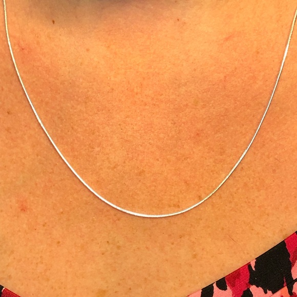 Set of FIVE Sterling Silver Chain Necklace - Picture 8 of 8